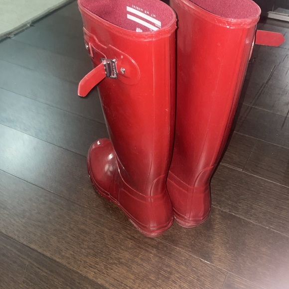 Hunter Boots Cranberry Red Size 10 authentic box included - Picture 4 of 6